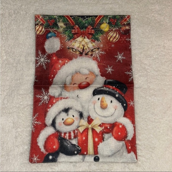 Amazon Other - Holiday Santa Christmas Small Flag Snowman Penguin NEW